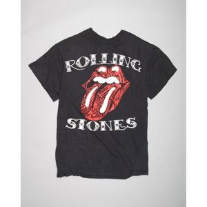 BLACK R.StoneS Round Necked Short Sleeves T-shirt, Gift For Rock Fan